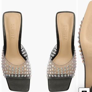 Schutz Lizah Embellished Sandals! EUC! Size 8